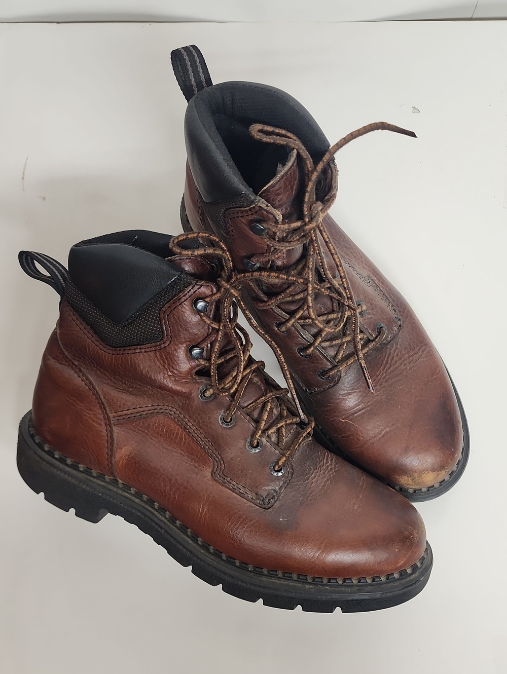Red Wing Shoes Brown Leather Lace-Up Ankle Boots Unisex W9 M7 EUR40 GORPCORE